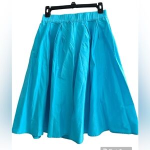 Turquoise circle skirt